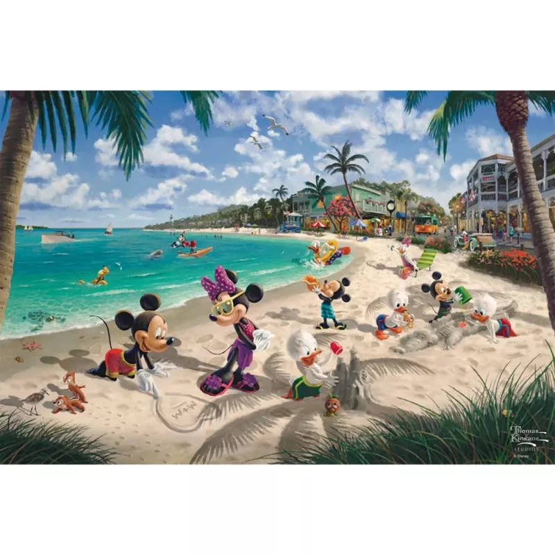Thomas Kinkade Studios: Disney - Mickey & Minnie in Florida, puzzel 200 stukjes