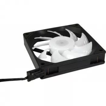 Computerbehuizing-ventilator INTER-TECH ES-011, 120 mm, zwart, 1 stuks