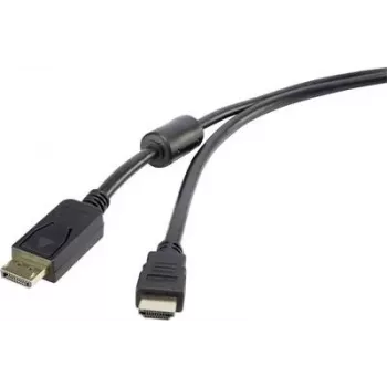 Renkforce RF-3301450 videokabel-adapter 0,5 m DisplayPort HDMI zwart (RF-3301450)