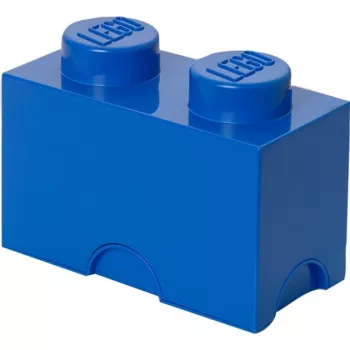 LEGO Storage Brick 2 blauw, opbergbox blauw