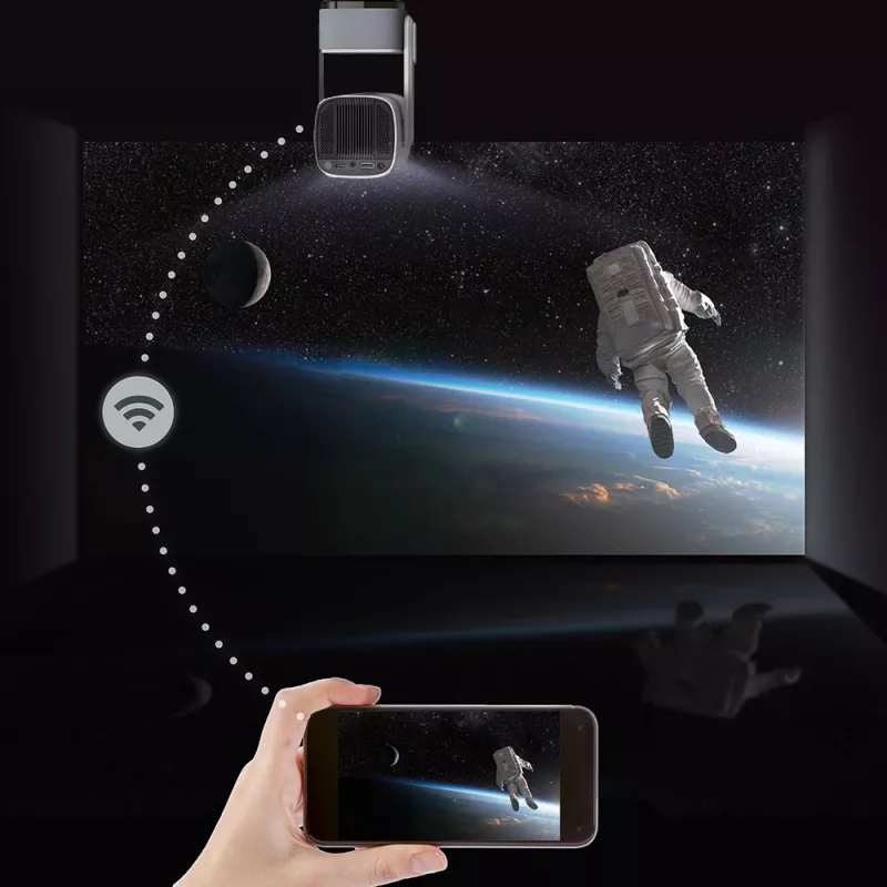 Draagbare projector MANTA PMA102M24 — 1080p-resolutie, compact ontwerp