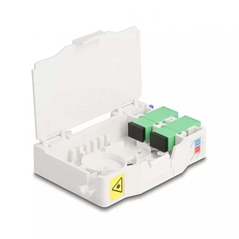 Glasvezel-aansluitdoos DeLOCK 85935 SC simplex wit