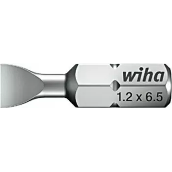 Schroevendraaierbit wiha 7010Z/6.5-25 25 mm, enkelvoudige sleufbit voor hand- en elektrische schroevendraaiers