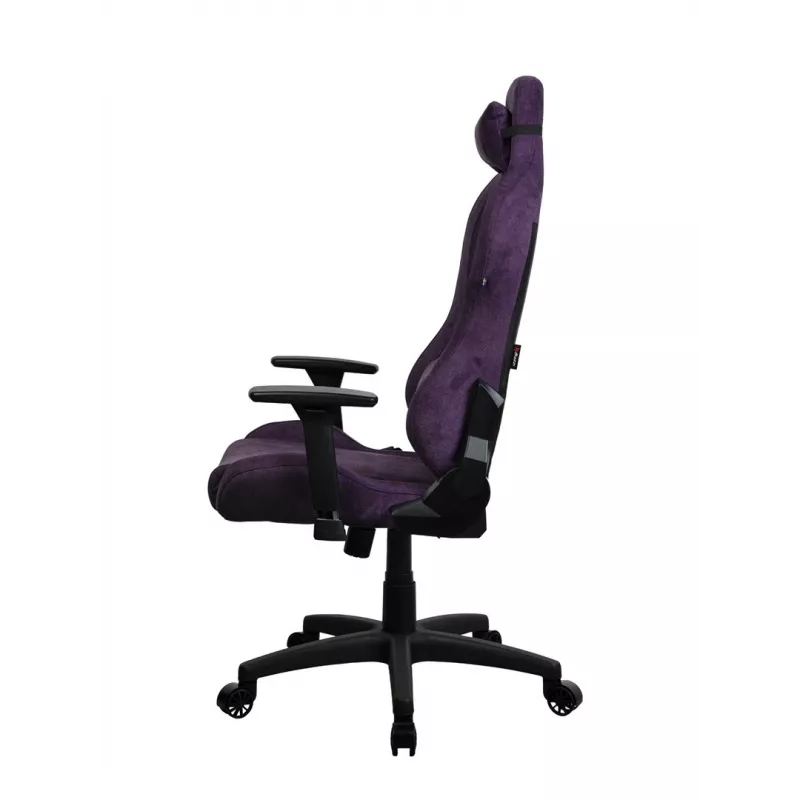 Gamingstoel Arozzi Torretta SoftFabric paars – ergonomisch ontwerp, verstelbare armleuningen, kantelbare rugleuning