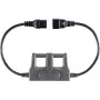 VOLTCRAFT CAA-1L 16 meetadapter IEC apparaatstekker C20 - IEC apparaatbus C19 donkergrijs (CAA-1L 16)