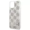 Karl Lagerfeld KLHCP14MLMNMS iPhone 14 Plus 6.7 hardcase zilver / zilver Liquid Glitter Monogram