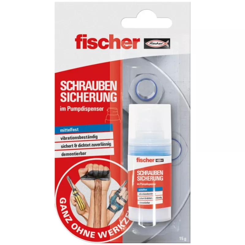 Schroefborging FISCHER GOW 560904 15 g – anaerobe schroef- en boutlijm