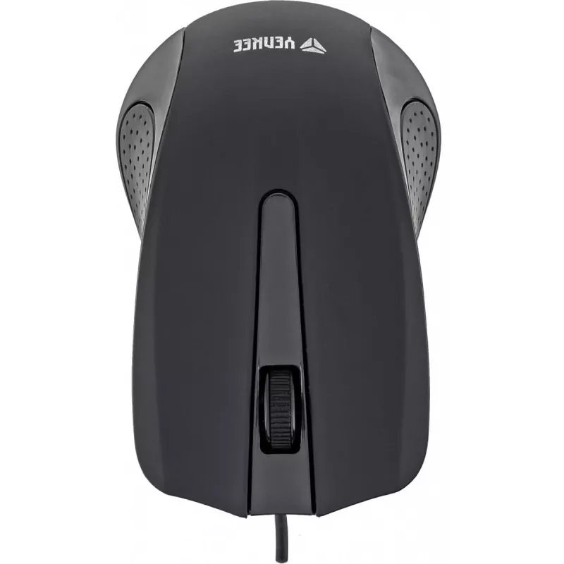 USB-kabelmuis, 3 knoppen, rubberachtig oppervlak, 1000 DPI