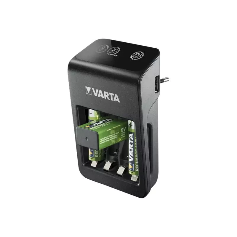 Batterijoplader Varta 57687 huishoudbatterij AC
