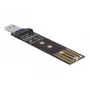 DeLOCK combo-converter voor M.2 NVMe PCIe of SATA SSD USB 3.2 Gen 2 zwart