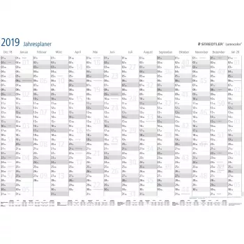 Jaarplanner Staedtler Lumocolor 641 YP Zwart Wit 2022