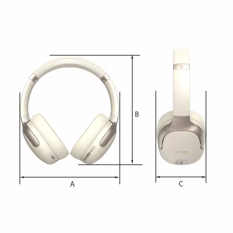 Hoofdtelefoon Manta HDP1001CR Rytmo Elegance cream