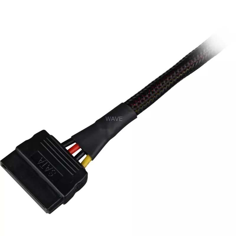 SATA-stroomadapterkabel Sharkoon 15 cm — adapter voor SATA-stroomaansluitingen