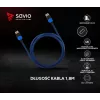 Savio GCL-02 HDMI-kabel 1,8 m HDMI Type-A (standaard) zwart, blauw