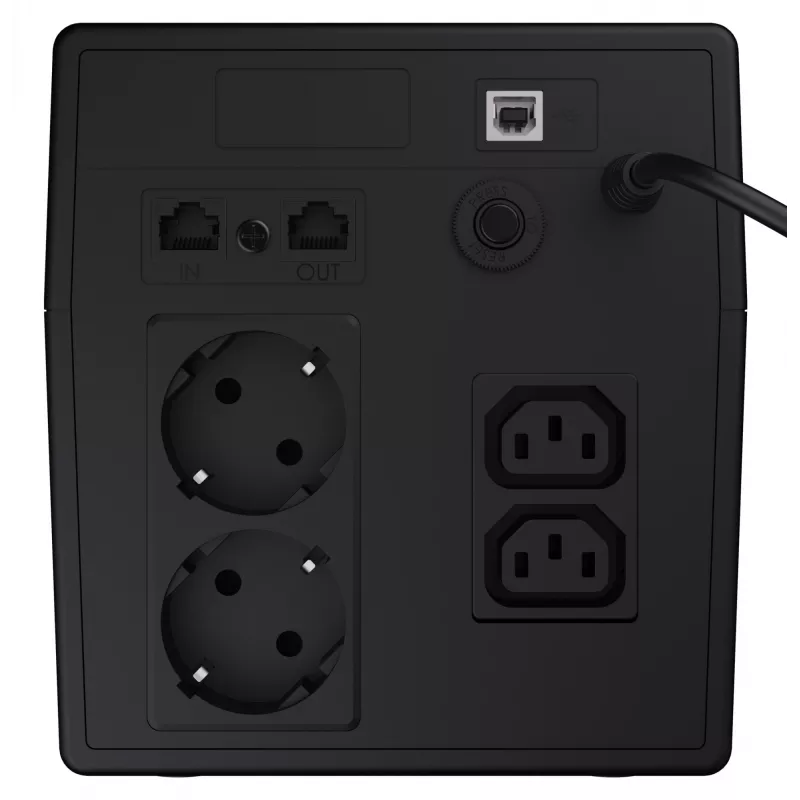 Green Cell UPS03 MicroPower 1000VA / 600W line-interactive UPS, 4 stopcontacten
