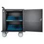 Manhattan iPad tot 13 inch, MacBook Air tot 13 inch & Chromebook tot 14 inch 32-voudige laadwagen/trolley via USB-C, ook andere tablets/smartphones (met apparaat-naar-USB-C-kabel), vakken 330x22x235 mm, apparaatlaadkabel niet inbegrepen (aanbevolen USB-C-kabel 35
