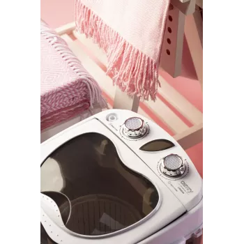 Camry Premium CR 8054 wasmachine bovenlader 3 kg bruin, wit