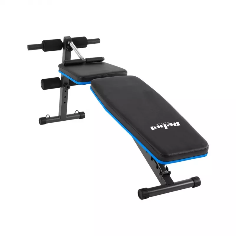 Verstelbare trainingsbank Rebel RBA-2003 met beenfixatie en weerstandsbanden