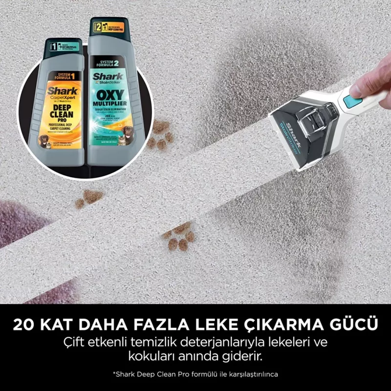 Sharkclean PX200EUT Tapijtreinigingsapparaat Handheld Diepte-/Tussenreiniging Wit