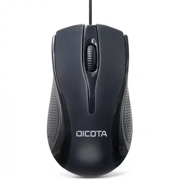 DICOTA - muis - ambidexter - laser - 3 knoppen - bedraad - USB - zwart (D32011)