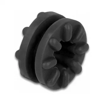 Doorvoerrubber DeLOCK antivibratiedoorvoerrubber zwart 10 stuks