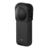Puluz siliconen beschermende lenskap voor Insta360 X3 (zwart)