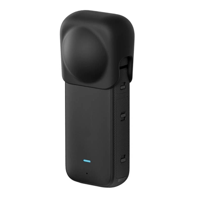 Puluz siliconen beschermende lenskap voor Insta360 X3 (zwart)
