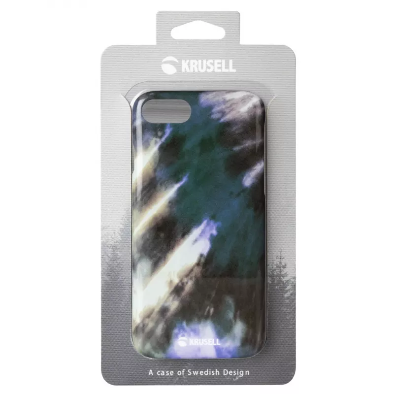Beschermhoes met klepdeksel Krusell Limited voor Apple iPhone 8/7 – twirl earth design