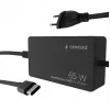 Cablexpert NPA-AC-PDQC65-01 65 W PowerDelivery GaN USB Type-C snellader, zwart | Cablexpert