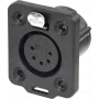 Neutrik NC5FDX-TOP kabelconnector XLR zwart (NC5FDX-TOP)