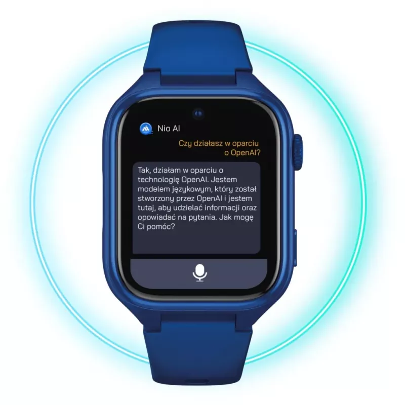 Smartwatch Stelio Junior Pro AI 4G ST-SWJ102-NB — marineblauw, 4G-connectiviteit
