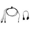 Interne stroomkabel Alphacool 18602 0,6 m 3-polig recht
