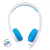 BuddyPhones School+ BP-SCHOOLP-BLUE kinderheadset met microfoon, 3+, 85 dB, blauw