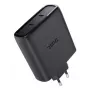 TRUST Maxo 100W 2-poorts USB-C GaN oplader — 100 W, 2× USB-C, max. 20 V, 2 m kabel, zwart