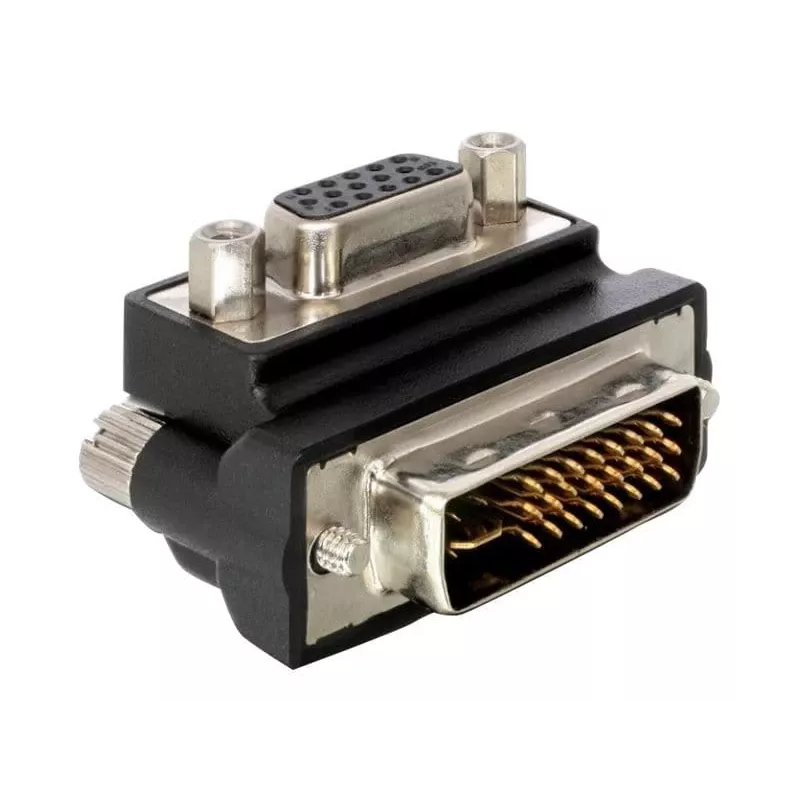 VGA-adapter DeLOCK DVI-I 15-polig FM VGA zwart