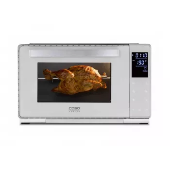 Compacte oven Caso Bake & Style 26 Touch 1500 W zilver – mini-oven voor het aanrecht, 26 cm nuttige breedte
