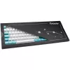 Ducky keycap set, PBT, ISO (DE) - wit/blauw