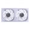 JONSBO ZB-240W 2x120mm ARGB PWM behuizingsventilator – wit