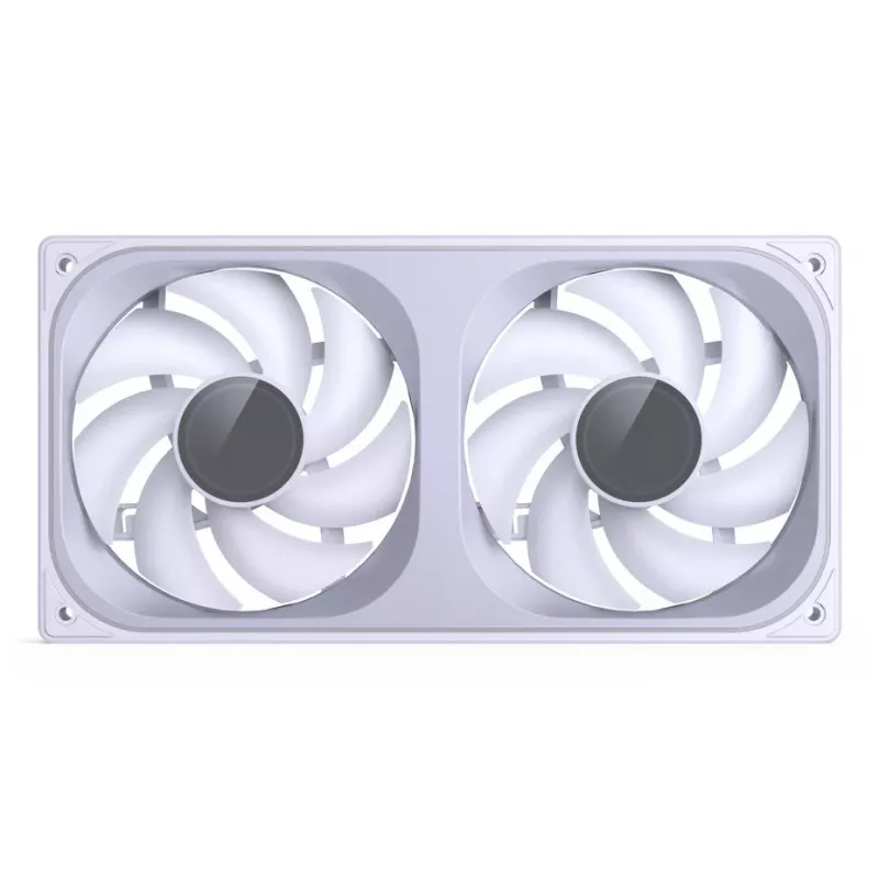 JONSBO ZB-240W 2x120mm ARGB PWM behuizingsventilator – wit