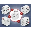 Reisadapter GEMBIRD TPA-EU2A1C15-01-W – 15W, Type-E stekker, 2× USB-A + 1× USB-C, 100–250V