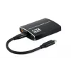 Gembird A-CM-HDMIF2-01 USB-C naar dual-HDMI-adapter, 4K 60Hz, zwart