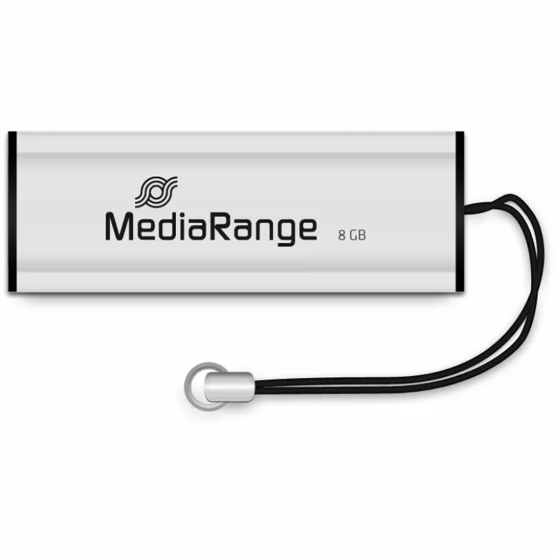 MediaRange SuperSpeed - USB-stick - 8GB - USB3.0 - zwart/zilver (MR914)