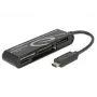 DeLOCK USB2.0 Card Reader USB Type-C male 5 slots - kaartlezer - all-in-one (multi-format) - USB-C (91739)