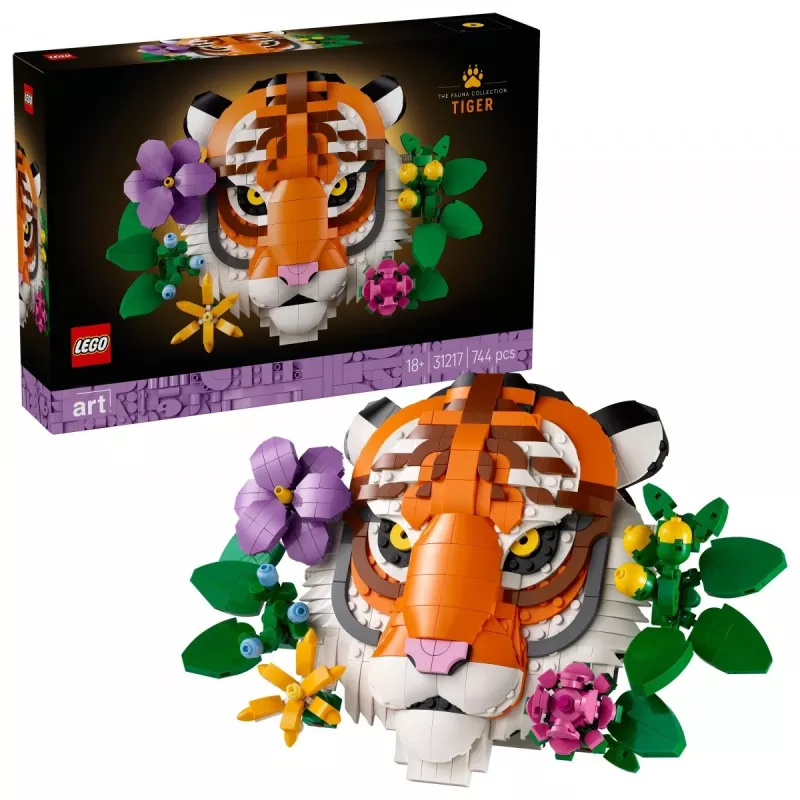Constructiespeelgoed LEGO Art Fauna Collection Tijger set 31217 – bouwbaar tijgermodel