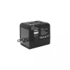 Reisadapter SBOX TA-23 met dual-USB-oplader en universele stekkercompatibiliteit