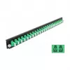 Lasdoos-frontplaat DeLOCK 19 inch 24 poort LC Duplex groen
