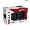 Audiocore AC865B 2.0 USB-computerluidsprekers, 6 W, zwart/blauw