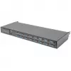 KVM-console Digitus 19 inch HD LCD 16-poorts VGA Duits toetsenbord