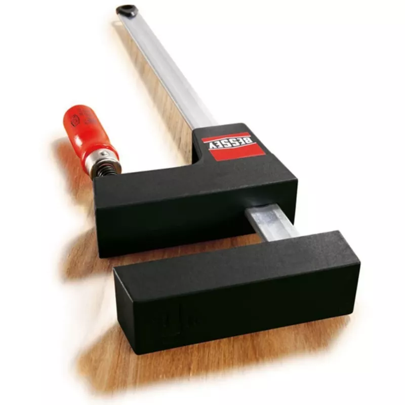 Bessey UniKlamp UK100 lijmklem, 1000 mm lengte, 80 mm uitlading, zwart/rood