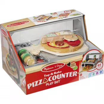 Melissa & Doug Top & Bake Pizza Counter houten speelset